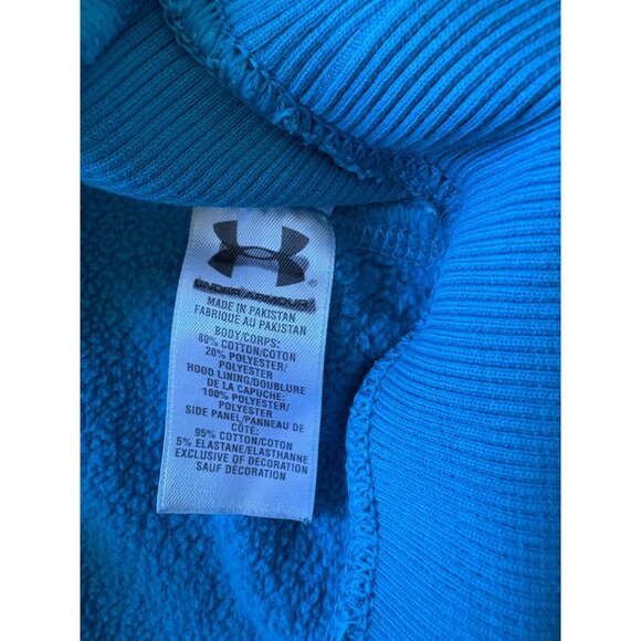 WOMENS UNDER ARMOUR UA STORM HOODIE SWEATER SIZE SMALL BLUE LOOSE - Picture 7 of 7